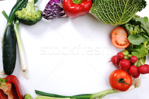vegetables isolated on white, copy space Stock photo © zurijeta