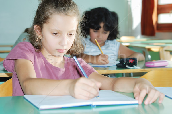 Pupil activities in the classroom at school Stock photo © zurijeta