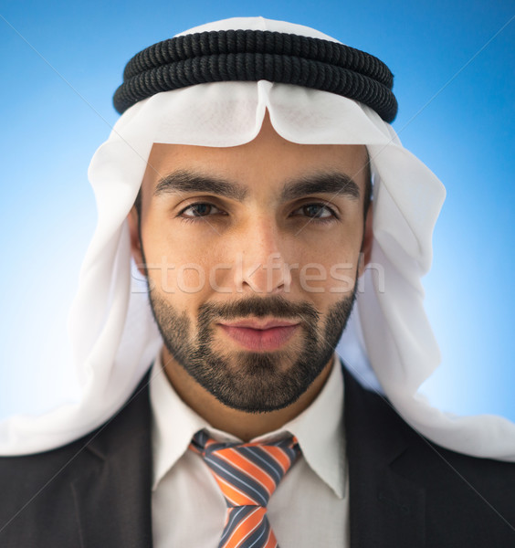 портрет привлекательный арабских человека арабский молодые Сток-фото © zurijeta