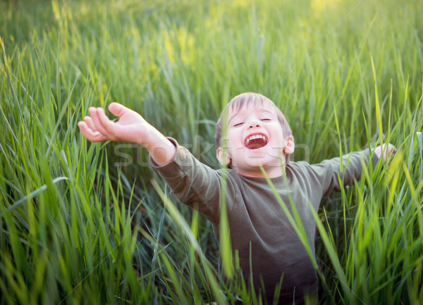 ücretsiz mutlu çocuk çocuk eğlence Stok fotoğraf © zurijeta