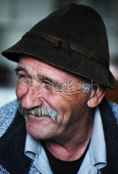 Retrato viejo bigote naturaleza ancianos persona Foto stock © zurijeta