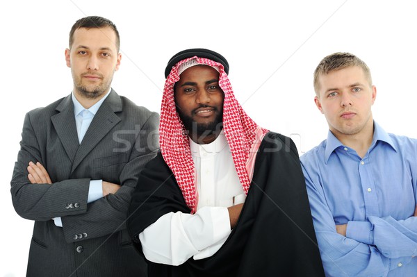 Multicultural equipe de negócios homem feliz empresário corporativo Foto stock © zurijeta