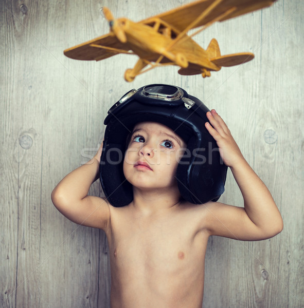 Happy little kid Stock photo © zurijeta