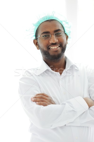 African American Arabic Doctor Stock photo © zurijeta