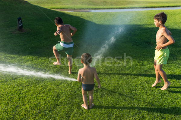 Besten Sommerurlaub Urlaub Wasser glücklich Stock foto © zurijeta