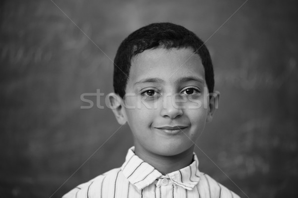 Kinderen school klas glimlach kind achtergrond Stockfoto © zurijeta