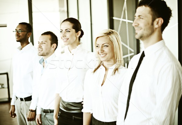 Retro di successo uomini d'affari effettivo ufficio lavoro Foto d'archivio © zurijeta