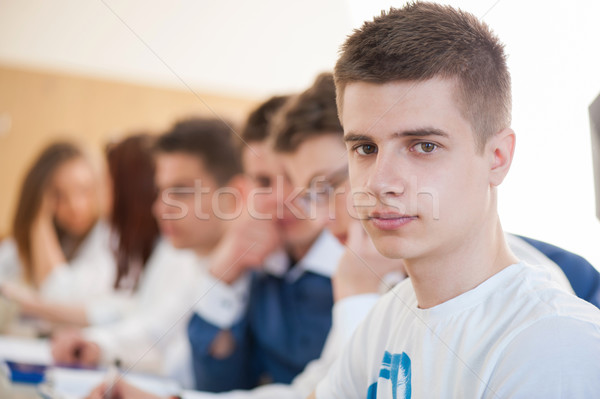 Stockfoto: Middelbare · school · student · klas · collega's · onderwijs · studenten