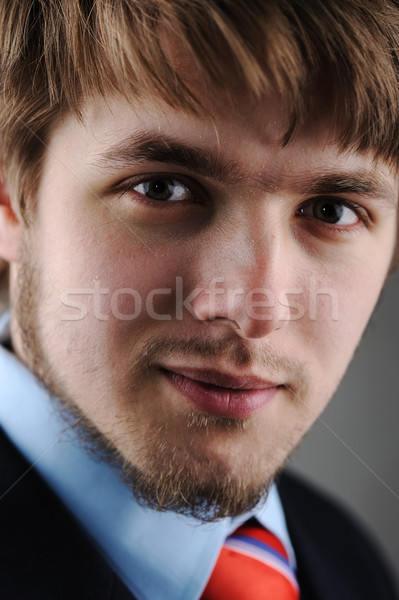 Young man with suit Stock photo © zurijeta