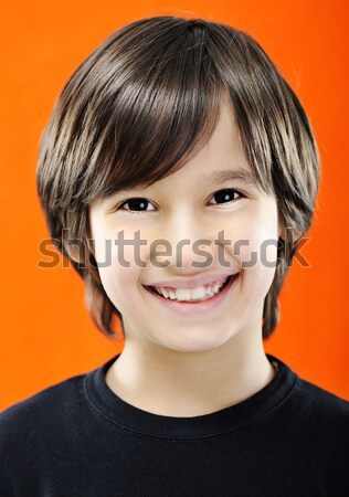 Closeup portrait of real child Stock photo © zurijeta