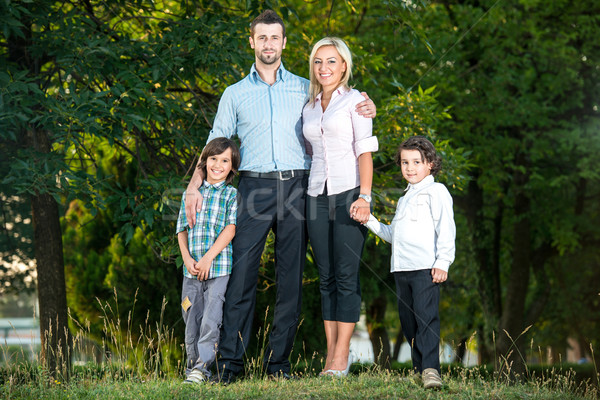 Idyllic family portrait Stock photo © zurijeta