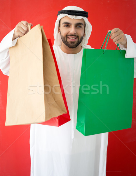 Portrait of attractive Arab man in Gulf Stock photo © zurijeta