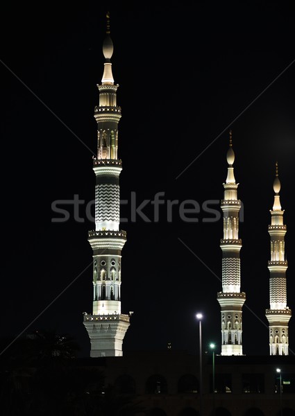 Prophet Muhammed holy mosque in Medina, KSA Stock photo © zurijeta