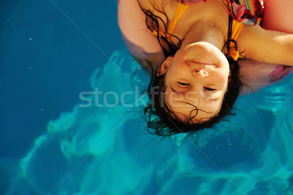 Gyönyörű medence nyár nagyszerű idő víz Stock fotó © zurijeta