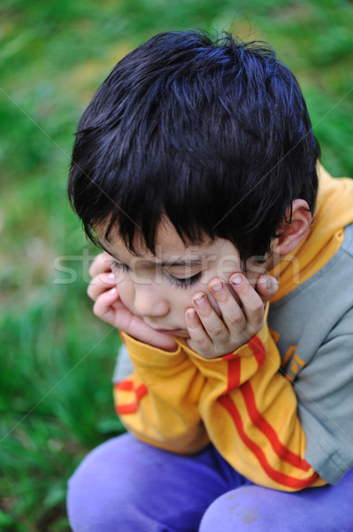 sad children in nature outdoor  Stock photo © zurijeta