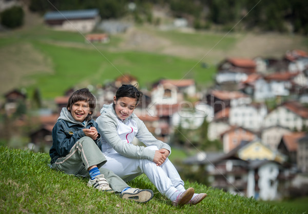 Junge Mädchen schönen Frühling Urlaub Stock foto © zurijeta