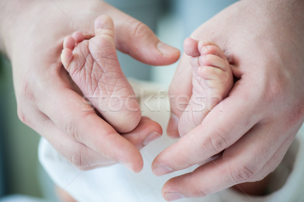 Newborn baby first day Stock photo © zurijeta