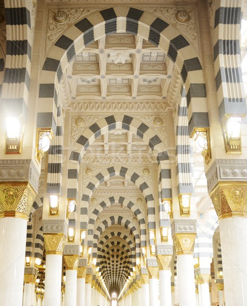 Makkah Kaaba mosque indoors pillars decoration Stock photo © zurijeta