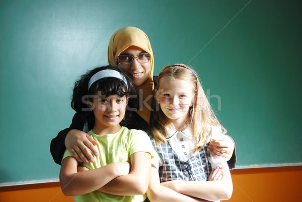 Insegnante muslim donna ragazza faccia amore Foto d'archivio © zurijeta