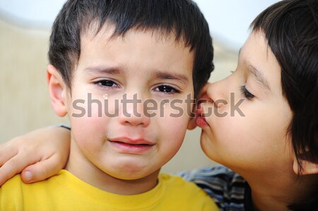 Crying kid, emotional scene Stock photo © zurijeta