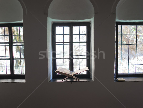 Book on old window Stock photo © zurijeta