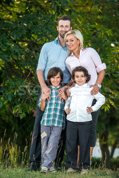 Portrait of a joyful family Stock photo © zurijeta