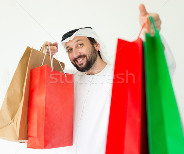 Arabian mall shopper Stock photo © zurijeta