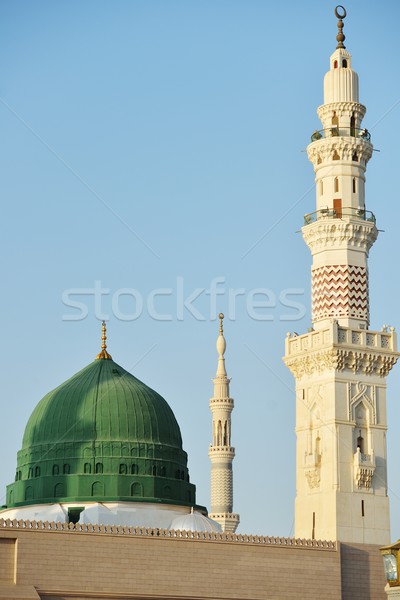 пророк святой мечети Саудовская Аравия здании толпа Сток-фото © zurijeta