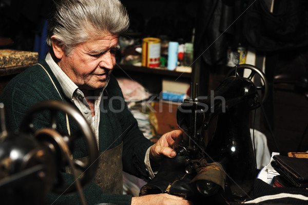 Foto d'archivio: Senior · uomo · lavoro · vecchio · macchina · proprio