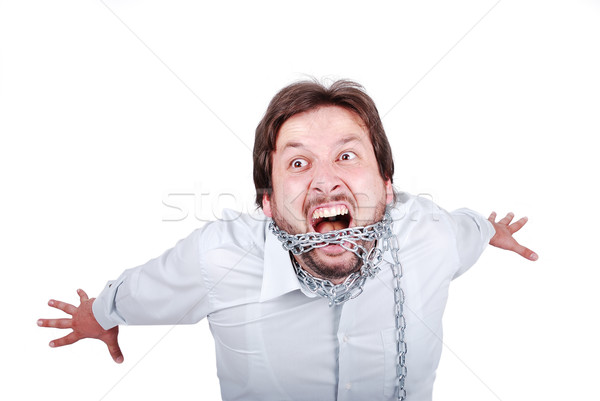 Man in chains Stock photo © zurijeta