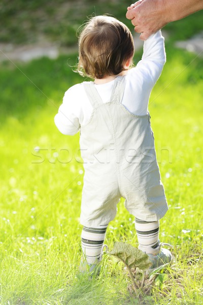 The first steps of the kid Stock photo © zurijeta