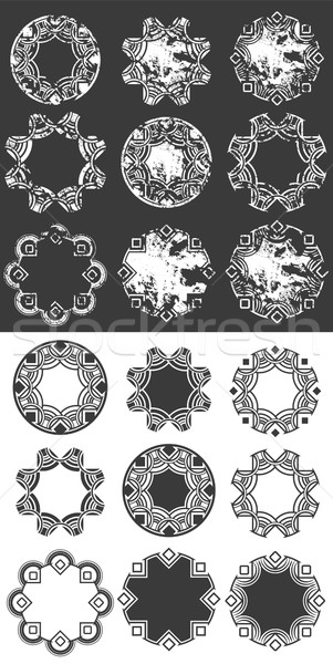 Stock photo: geometric shape pattern