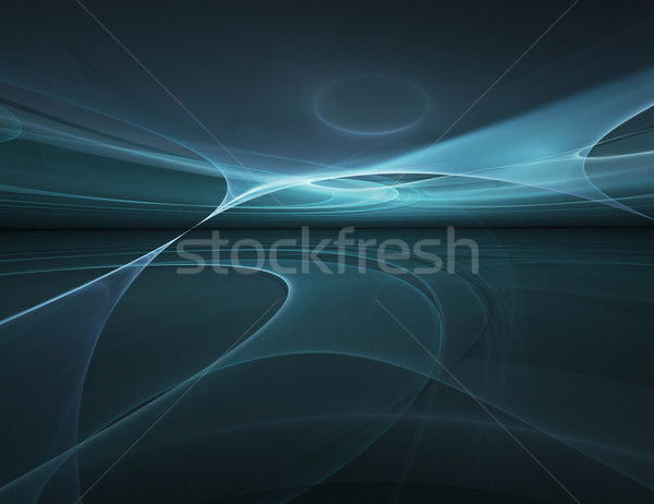 Absztrakt technológia horizont fény fekete energia Stock fotó © zven0
