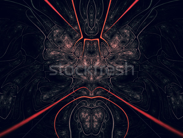 Fractal ontwerp abstract 3D effect textuur Stockfoto © zven0