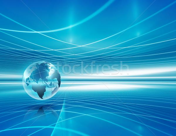 Stockfoto: Business · abstract · wereld · internet · technologie · aarde