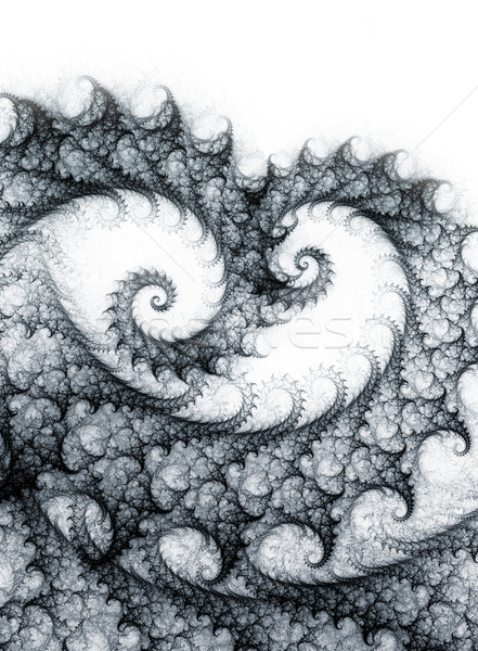 Spirali fractal streszczenie monochromatyczny projektu tle Zdjęcia stock © zven0