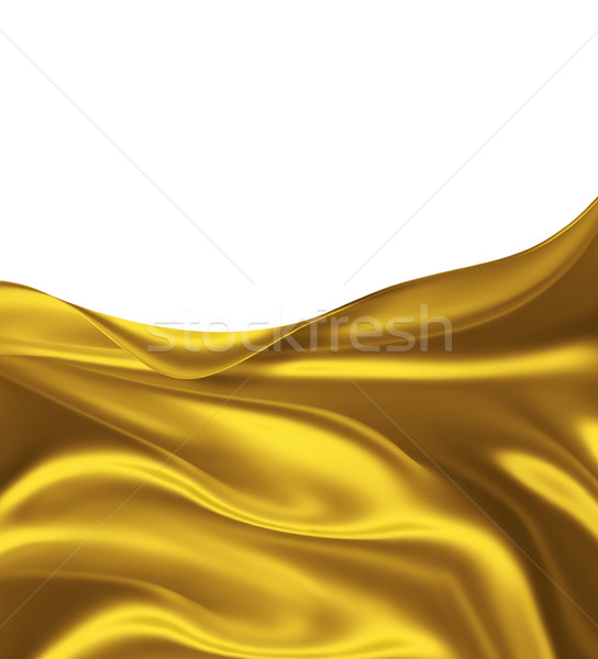 Złoty jedwabiu elegancki tekstury streszczenie projektu Zdjęcia stock © zven0