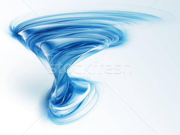 Blau Tornado abstrakten Licht Design Hintergrund Stock foto © zven0