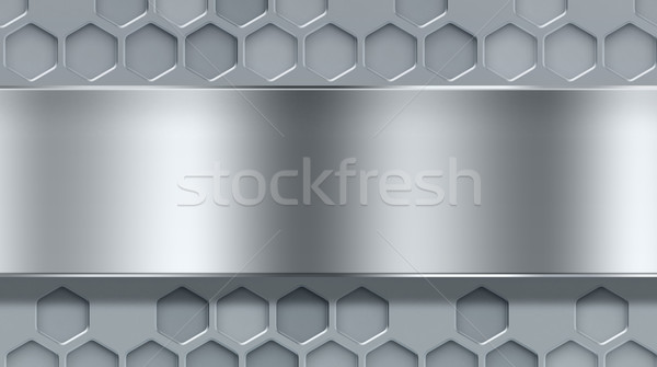 Metal resumen diseno tecnología fondo marco Foto stock © zven0