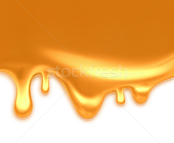 Karamel licht verf achtergrond drop witte Stockfoto © zven0