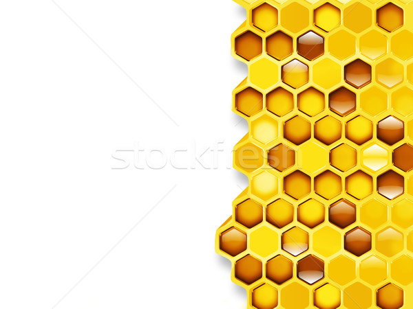 Honingraat bouw patroon honing cel Stockfoto © zven0