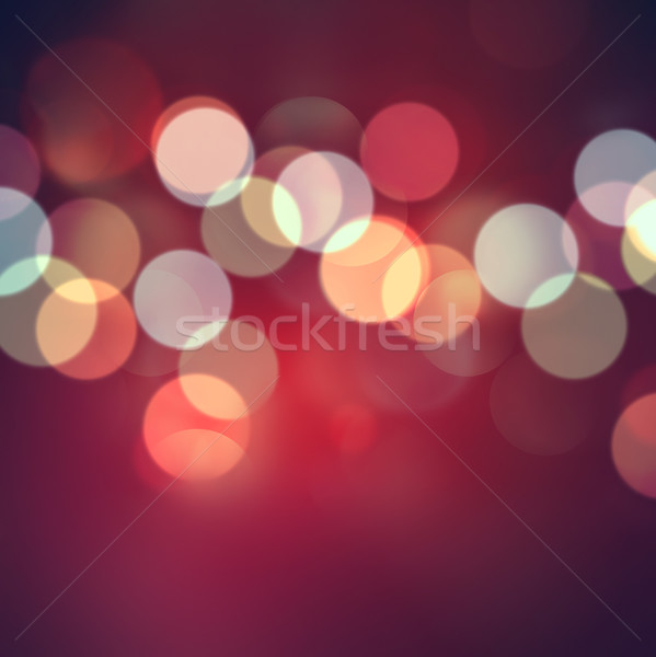 Bokeh roşu abstract efect petrecere lumina Imagine de stoc © zven0