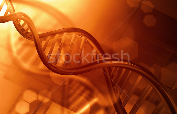 Stock photo: DNA strands background