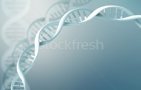 Abstrakten Wissenschaft dna Hintergrund blau Zelle Stock foto © zven0