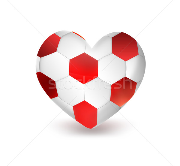 heart of football Stock photo © zven0