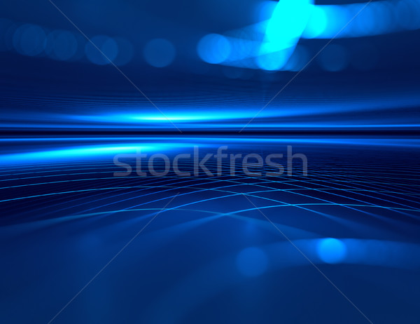 Futuristisch Technologie blau Horizont Textur Internet Stock foto © zven0