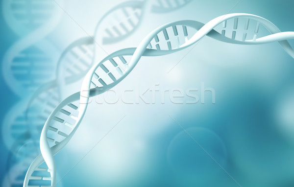 Stock fotó: Absztrakt · tudomány · DNS · háttér · kék · sejt