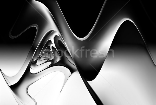монохромный психоделический дизайна черный власти белый Сток-фото © zven0