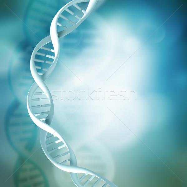 Soyut bilim DNA arka plan mavi hücre Stok fotoğraf © zven0