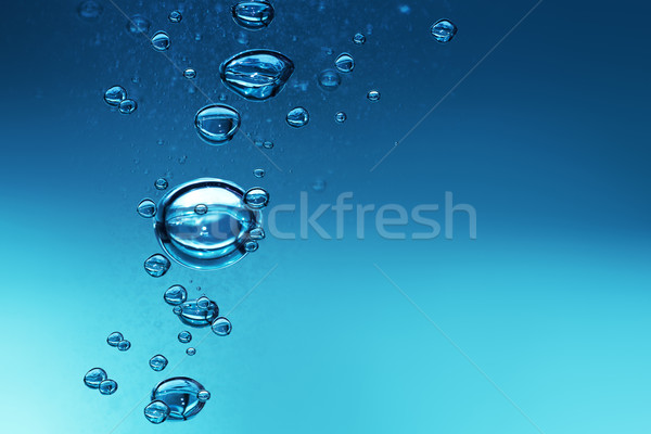 Stockfoto: Zuurstof · water · bubbels · Blauw · ontwerp · schoonheid